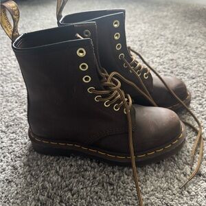 Dr. Martens Dark Brown Lace-up Boots